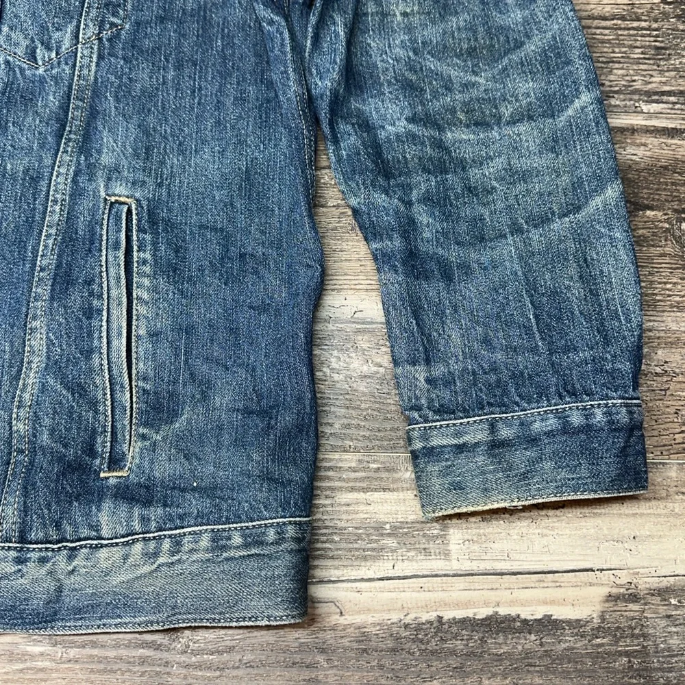 Levi’s Type III Denim Trucker Jacket XL Distressed Wash GUC - Picture 9 of 11
